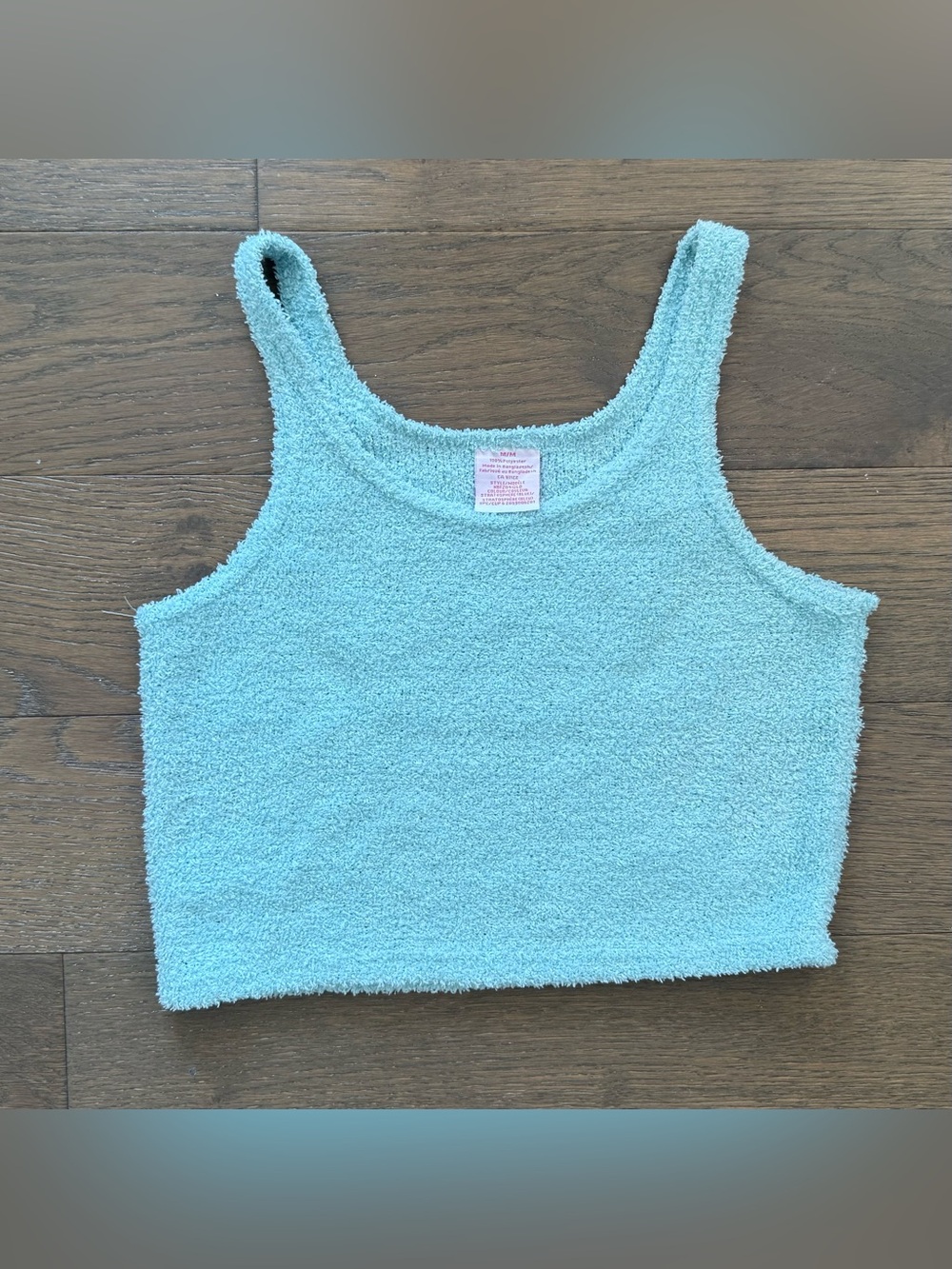 Light blue fluffy crop